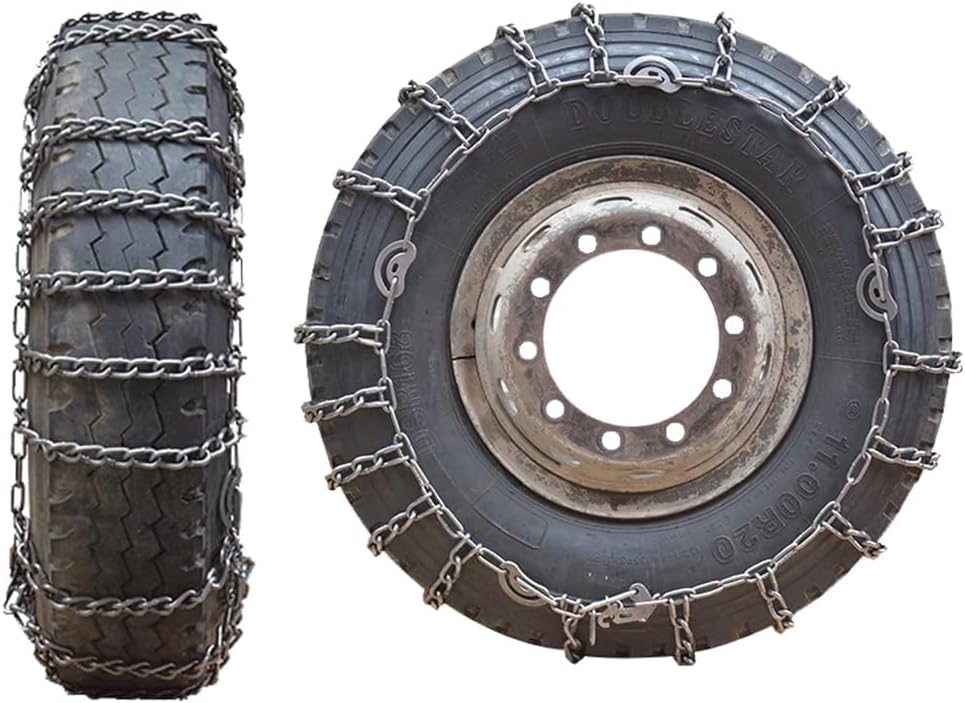 タイヤ　③ セミトラック用スノーチェーン2個セット 車のタイヤ用スノーチェーン